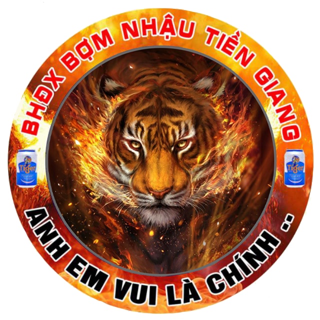 STICKER hình dán logo BẠN HỮU ĐƯỜNG XA, nhiều kích cỡ