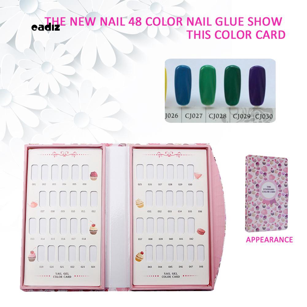 Sách trưng bày gel sơn móng tay 48 màu