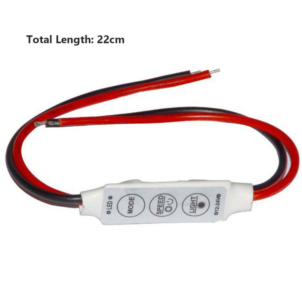 PISTA Set 5 Nút Bấm Chỉnh Độ Sáng 12V-24V 3 Phím Màu Sắc