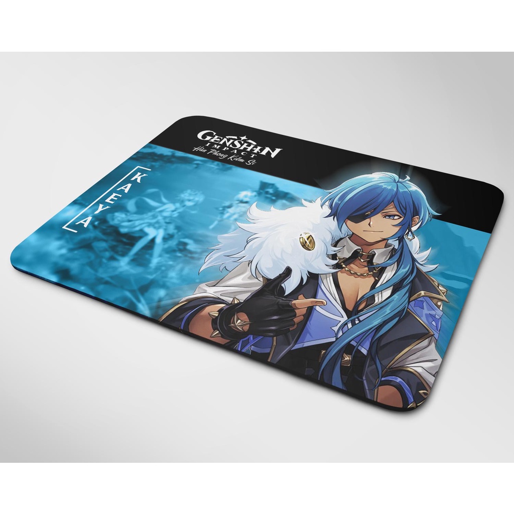 Lót chuột cỡ lớn, bàn di chuột, mouse pad nhân vật Kaeya Genshin Impact