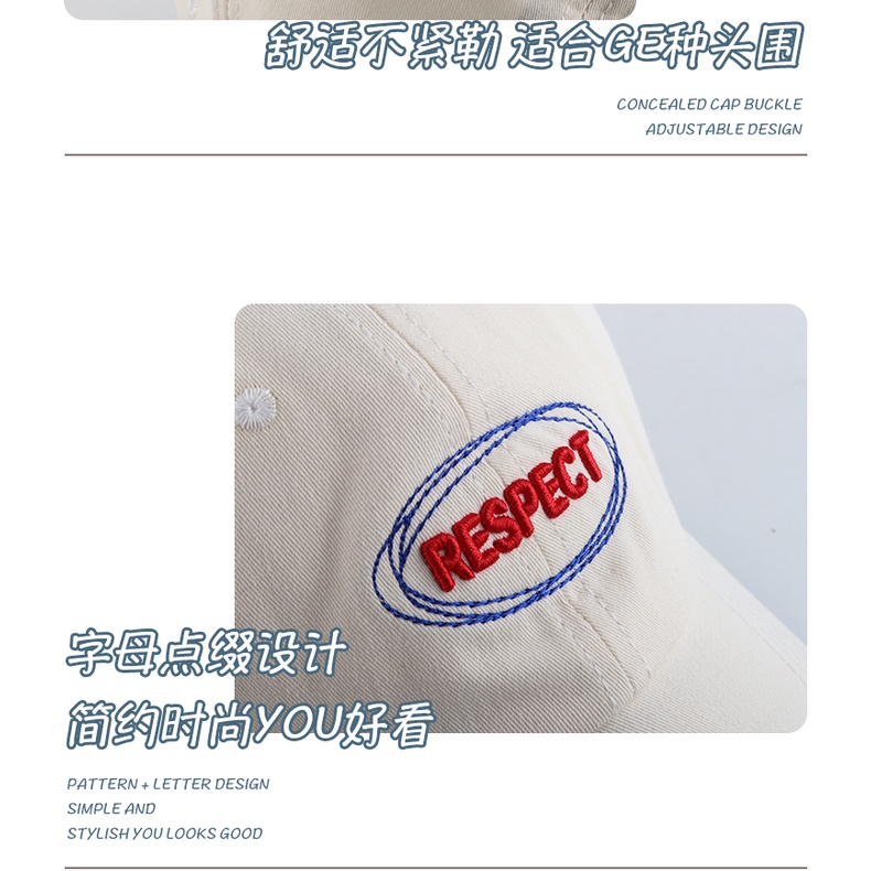 Mũ Lưỡi Trai Mềm In Chữ Phong Cách Hàn Quốc Thời Trang Xuân Hè Cho Nữ 2022