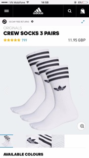 SÉT 3 đôi vớ adidas nhập khẩu