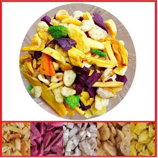[KHUYẾN MÃI] FREESHIP 500G TRÁI CÂY SẤY  ĐÀ LẠT( LOẠI VỤN) NGON KHÓ CƯỠNG