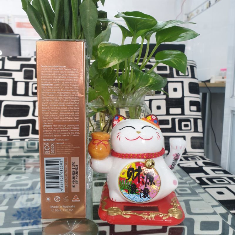 Serum chống nhăn nhau thai cừu và tinh chất vàng Lanopearl Penta Max Nanosome Gold Serum LB13