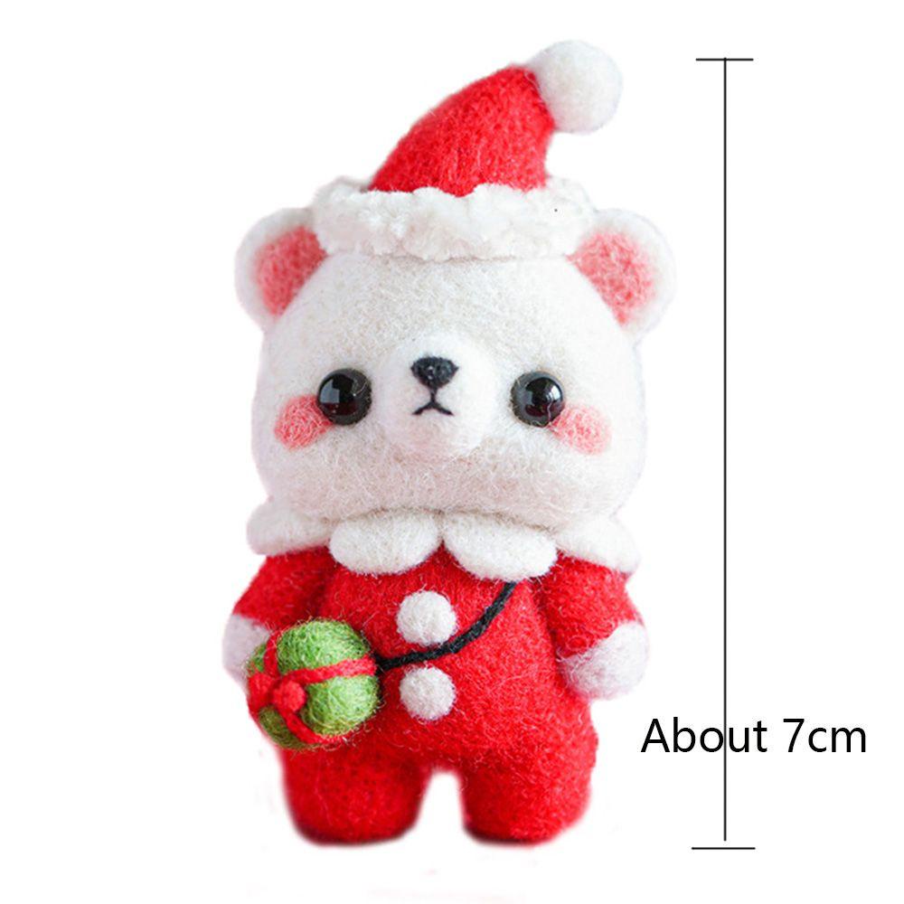 Móc Khóa Hình Cây Thông Noel Bằng Len Thủ Công DIY