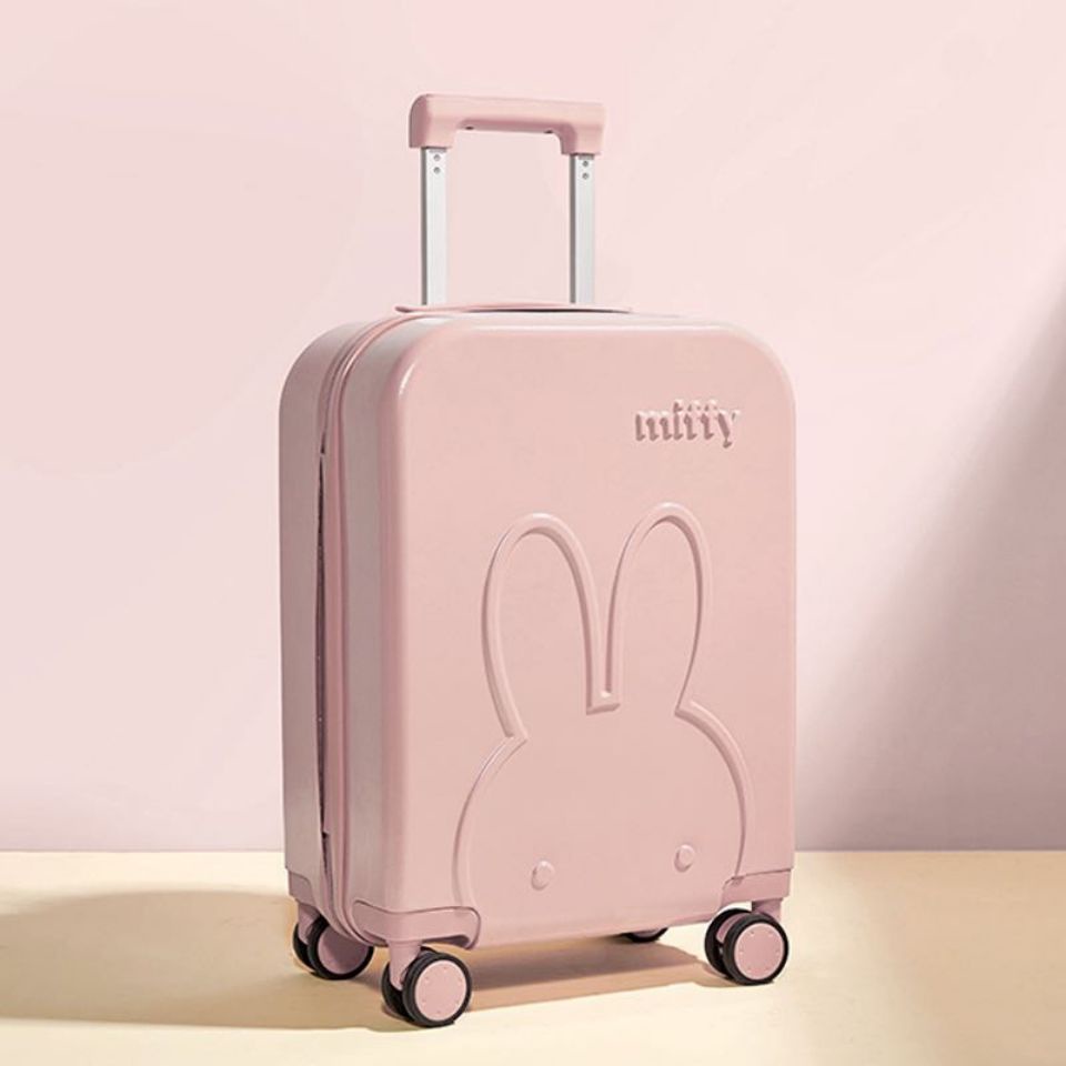 ins Net Red cùng một chiếc vali que nhỏ tươi mát du lịch ngắn đi lên máy bay