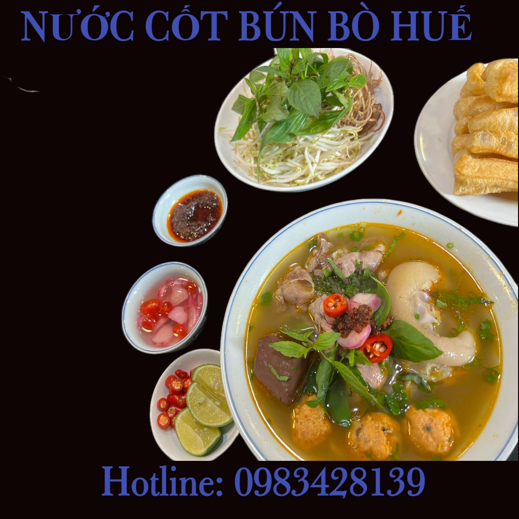 Nước cốt Bún Bò Huế HMFOODS