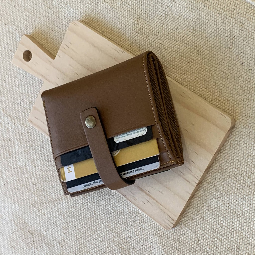 Ví Da Nút Bấm - Koharu Button Wallet