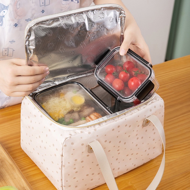 Túi đựng cơm cao cấp JOEY có lớp lót nhôm dày giữ nhiệt, chống thấm nước, khả năng trữ thức ăn lớn-MẪU MỚI