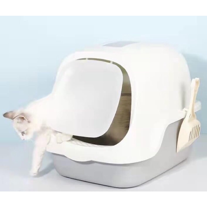 Nhà Vệ Sinh Cho Mèo Có Nắp Siêu Dễ Thương (Hàng nội địa).