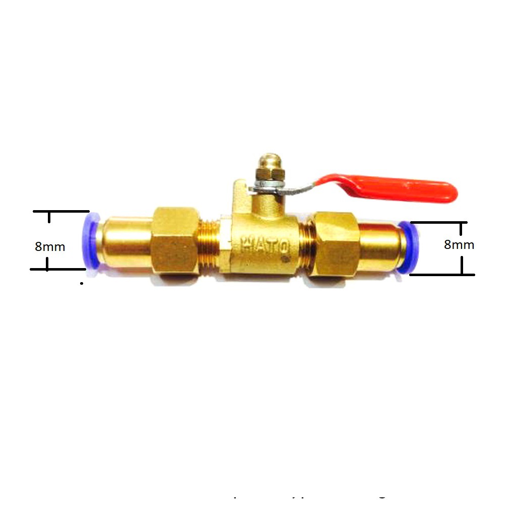 Van khóa ống phun sương bằng đồng thau