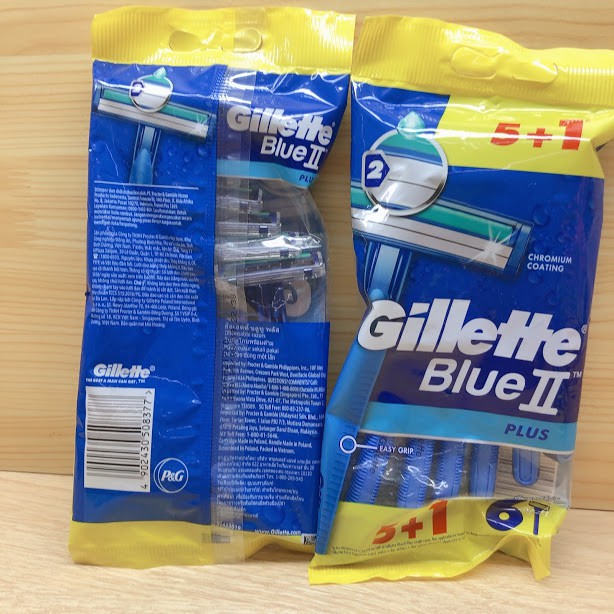 Dao cạo râu Gillette blue II Plus (gói 6 cây)