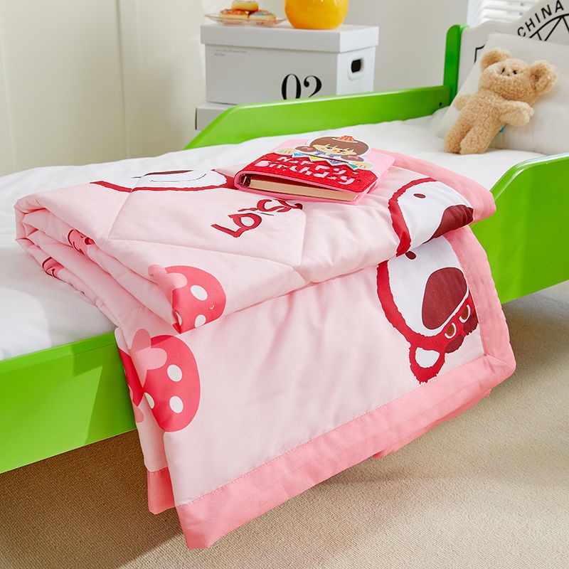 Chăn Bông Thoáng Khí 120 * 150cm Họa Tiết Hoạt Hình Dành Cho Trẻ Em