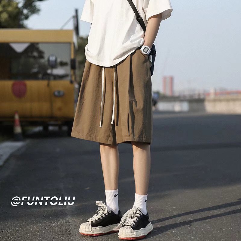 Quần ngắn ống rộng Phong Cách Hàn Quốc Dành Cho Nam