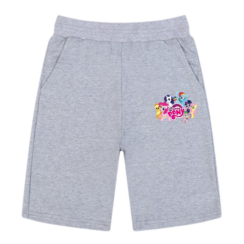 trẻ em cô gái nhỏ của tôi quần short ngựa mùa hè Quần cotton ngắn Unicorn