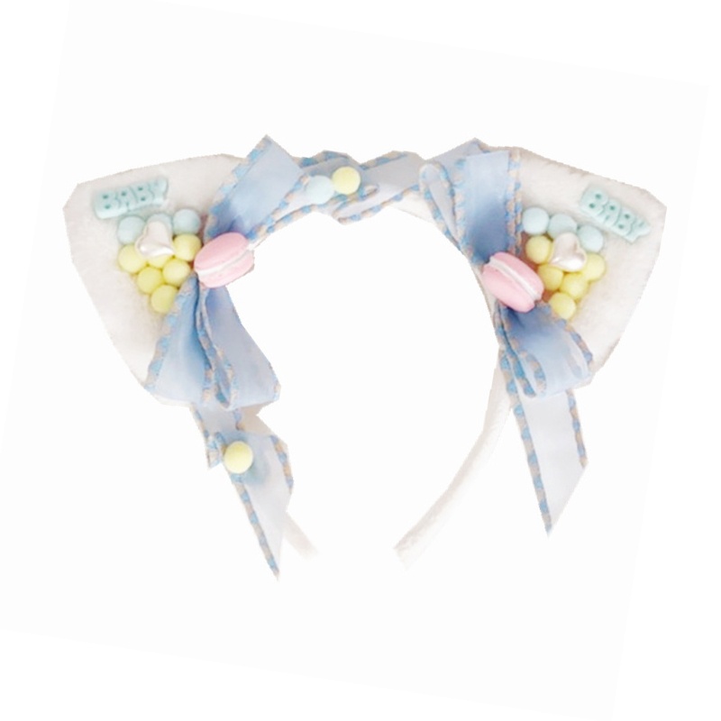 Băng Đô Nơ Tai Gấu Bông Hóa Trang Halloween