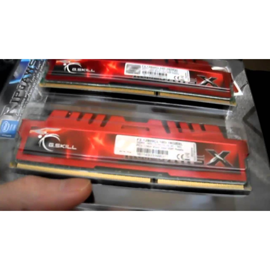 Ram G.SKILL Ripjaws 4G DDR3 1600 tản nhiệt đỏ