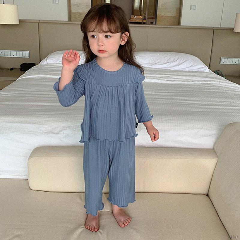 Bộ Đồ Ngủ Dài Tay Se7En Thời Trang Mùa Thu Dành Cho Nữ