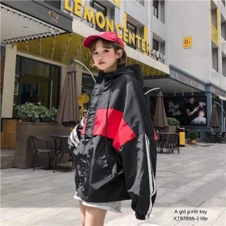 Áo khoác gió phối rót tay - KT