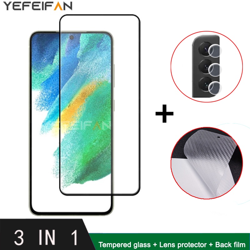 Kính Cường Lực Cho Samsung S21 FE 5G S22 + A53 A33 A52S A52 5G A13 A03 A03S Bảo Vệ Toàn Màn Hình