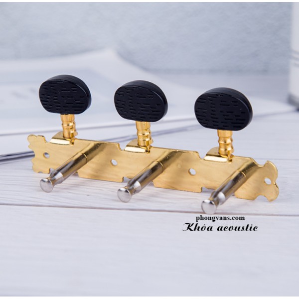 Bộ khoá đàn guitar acoustic xi vàng