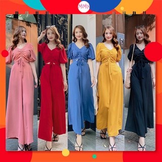 Set áo rút dây giữa MIMIX set bộ rời và quần ống rộng 5 màu cá tính AV4175