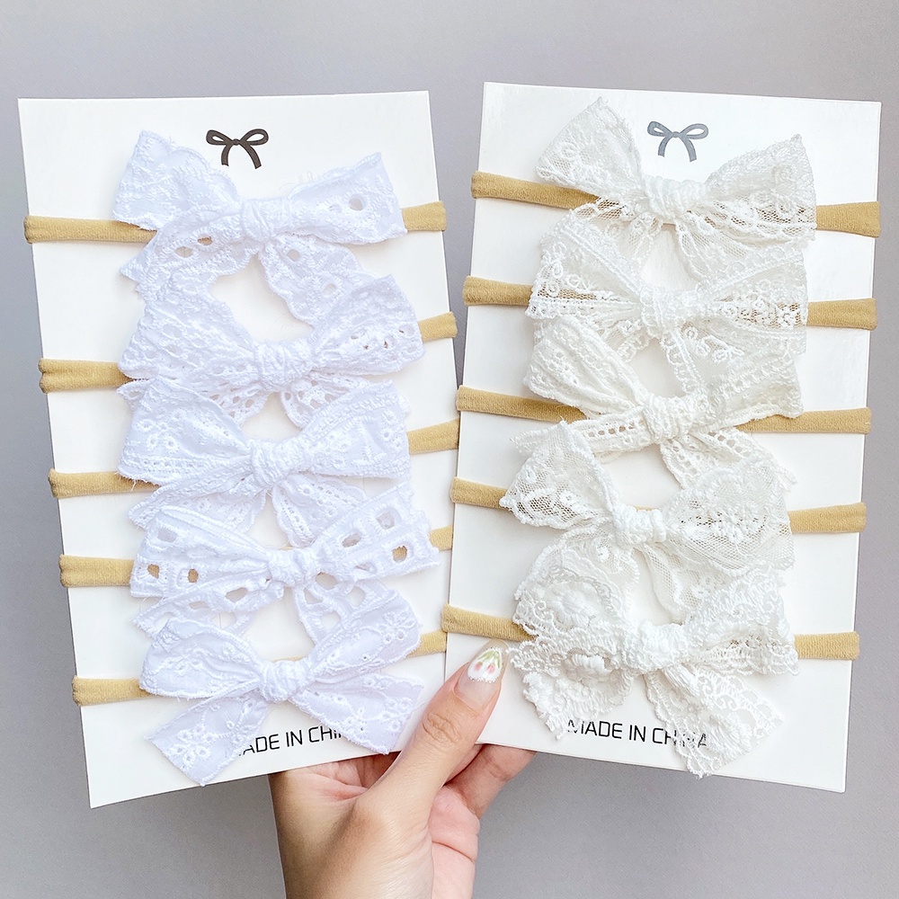 KIDSBOWS Set 10 Băng Đô Nơ Xinh Xắn Dành Cho Bé Gái