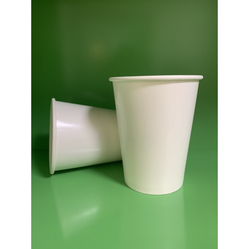 100 Cốc giấy dùng một lần kích thước 7OZ&9OZ&12OZ&14OZ (210ml, 270ml, 300ml, 360ml)-không nắp | BigBuy360 - bigbuy360.vn