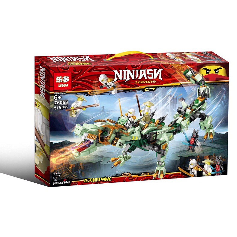 Chuỗi LEGO NINJAGO Lắp ráp xếp hình Lego Ninjago 76053 : Rồng xanh sấm sét huyền thoại của Zane 575 mảnh-Legoxanh