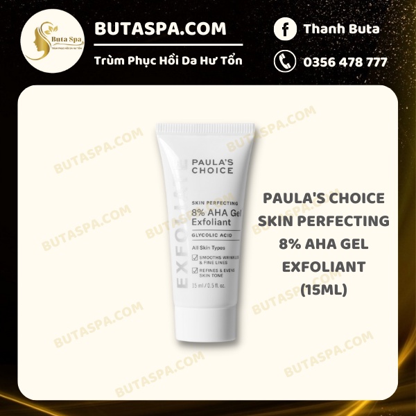 Gel Loại Bỏ Da Chết Hoá Học 8% AHA Paula’s Choice 15ml