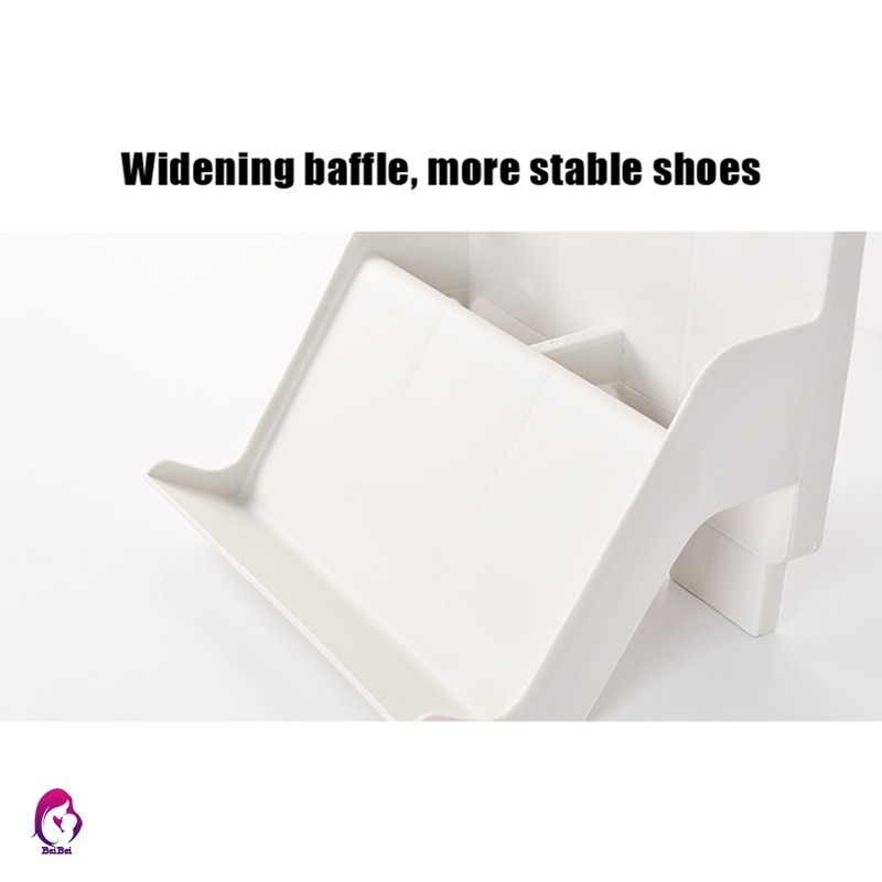 ♦♦ 2pcs Nordic Style Shoe Rack Multi-layer Assembly Vertical Dust-proof Plastic Shoe Storage Shelf