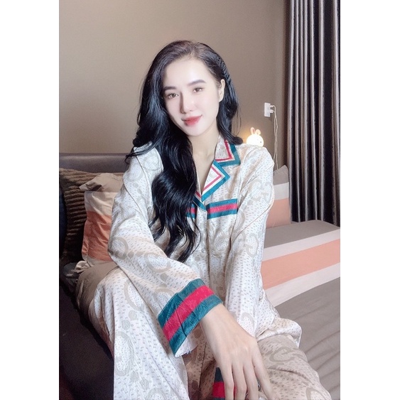 Set đồ ngủ lụa xước thiết kế QC- chất lụa xước loại 1