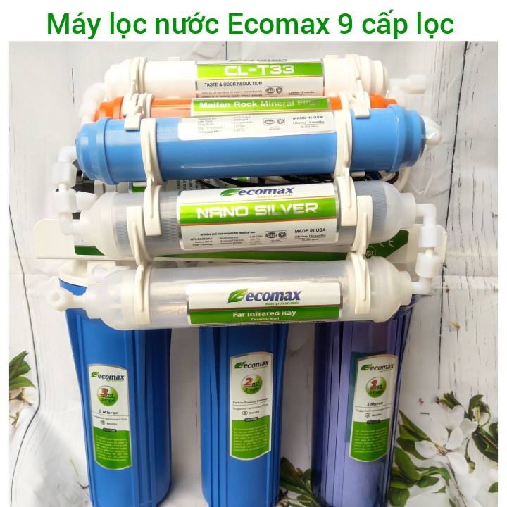 máy lọc nước 9 cấp , máy lọc nước Ecomax 9 cấp không vỏ tủ