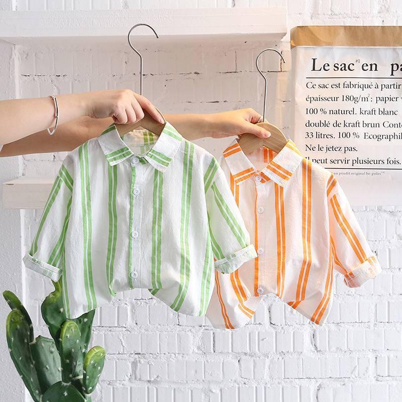 Áo sơ mi mỏng thiết kế thời trang Hàn Quốc dành cho bé trai