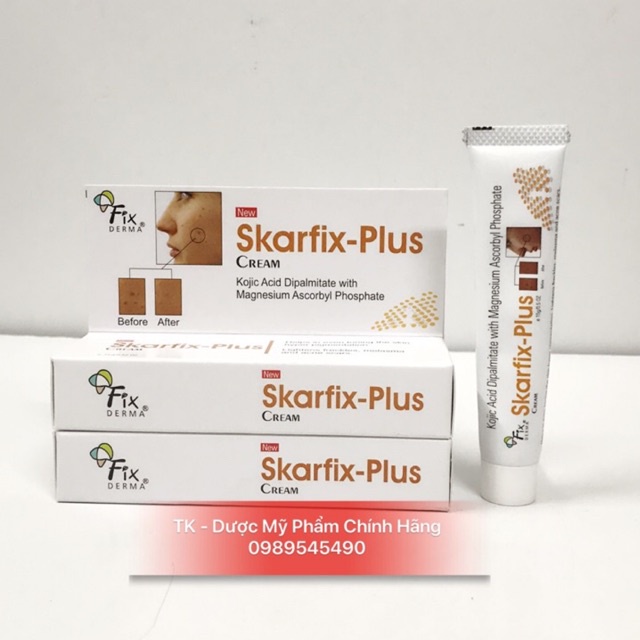Fixderma Skarfix Plus Cream Làm Sáng Da, Giảm Sạm Nám Tàn Nhang  -15g