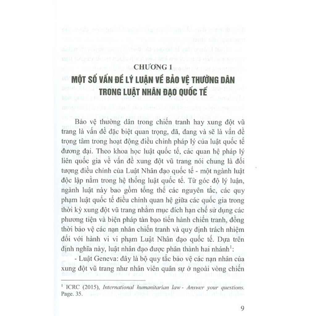Sách - Bảo Vệ Thường Dân Trong Luật Nhân Đạo Quốc Tế - Một Số Vấn Đề Pháp Lý Và Thực Tiễn (Sách Chuyên Khảo) | BigBuy360 - bigbuy360.vn