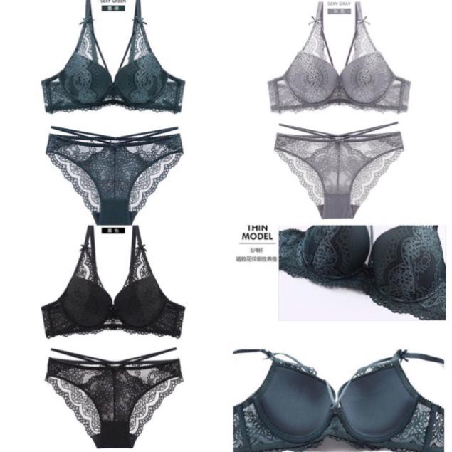 Bộ đồ lót Vic ren 3/4 BL