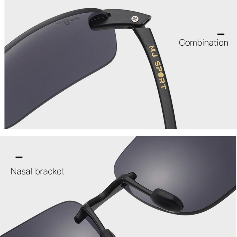 Kính mát thể thao không viền thời trang dành cho nam