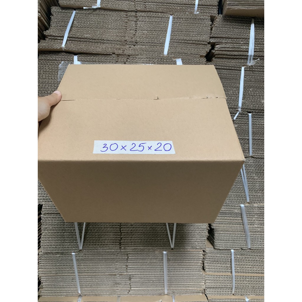 10 HỘP GIẤY 30x25x20 CARTON ĐÓNG HÀNG SHIPCOD-Thùng giấy giá rẻ-Thùng giấy có sẵn-Sỉ lẻ thùng giấy-Xưởng thùng giấy