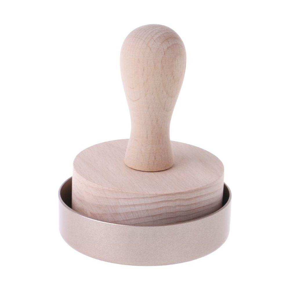 Khuôn Làm Bánh Tart Bằng Hợp Kim Nhôm Tay Cầm Gỗ 3.5inch