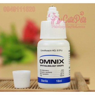 Nhỏ mắt alkin omnix 10ml dành cho chó mèo - cutepets