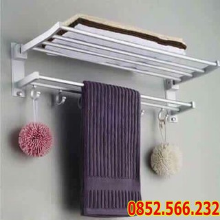 Kệ để đồ nhà tắm có treo khăn / Kệ treo khăn phòng tắm