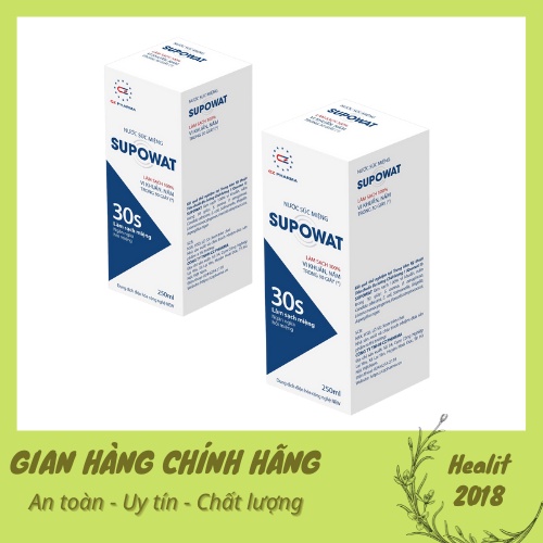 Dung dịch súc miệng - họng SUPOWAT 250ml. LÀM SẠCH 100% NẤM VÀ VI KHUẨN TRONG 30 GIÂY