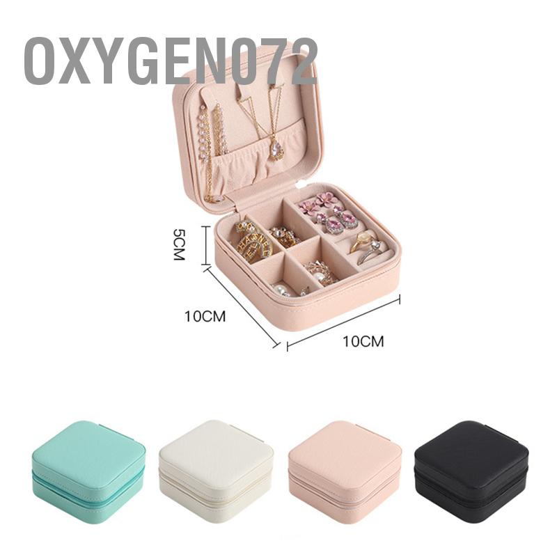 Oxygen072 Hộp đựng trang sức bằng vải nhung sang trọng tiện dụng - du lịch Tinh tế Dung lượng lớn Chống xước cầm tay