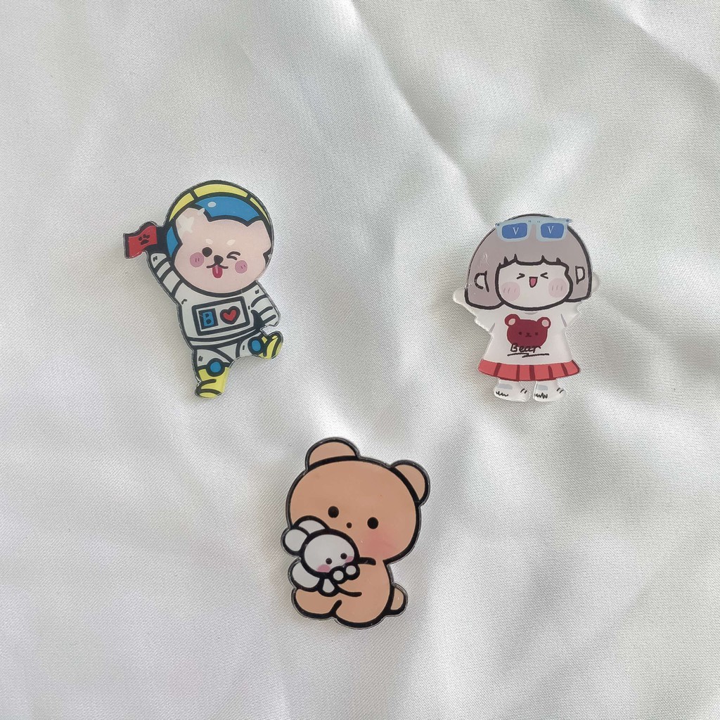 STicker huy hiệu cute, dễ thương cài áo, ba lô, túi.... loại đẹp ( Ảnh Thật 100% )