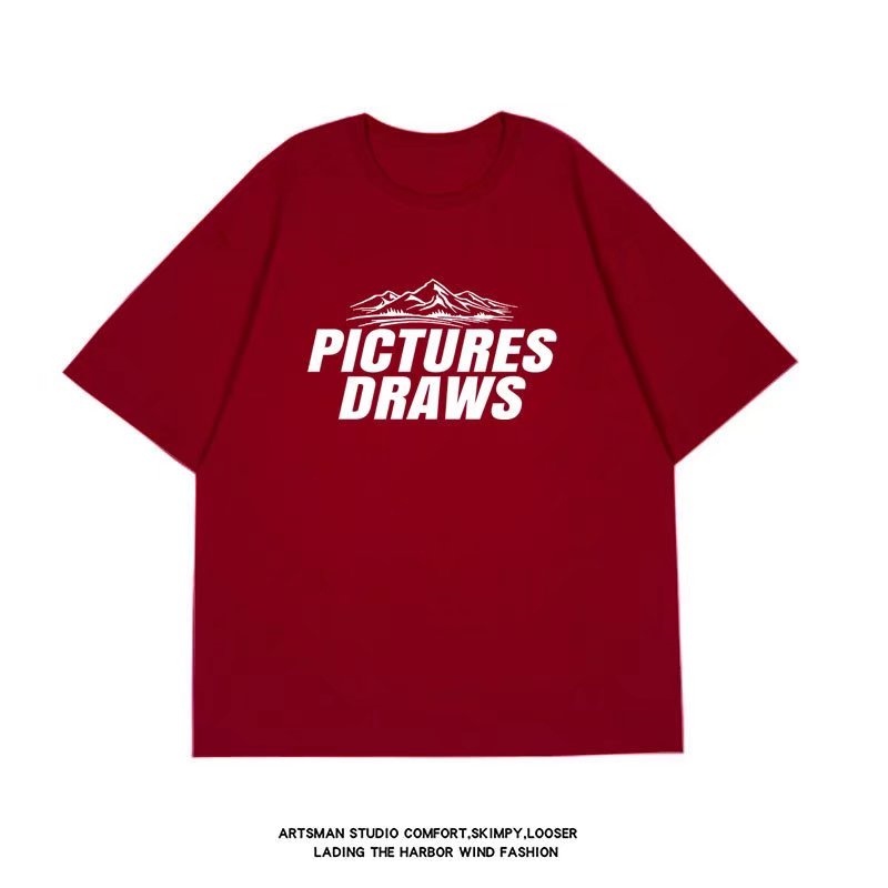 Áo Thun Tay Ngắn Dáng Rộng In Chữ M-8XL Thời Trang Cho Nam