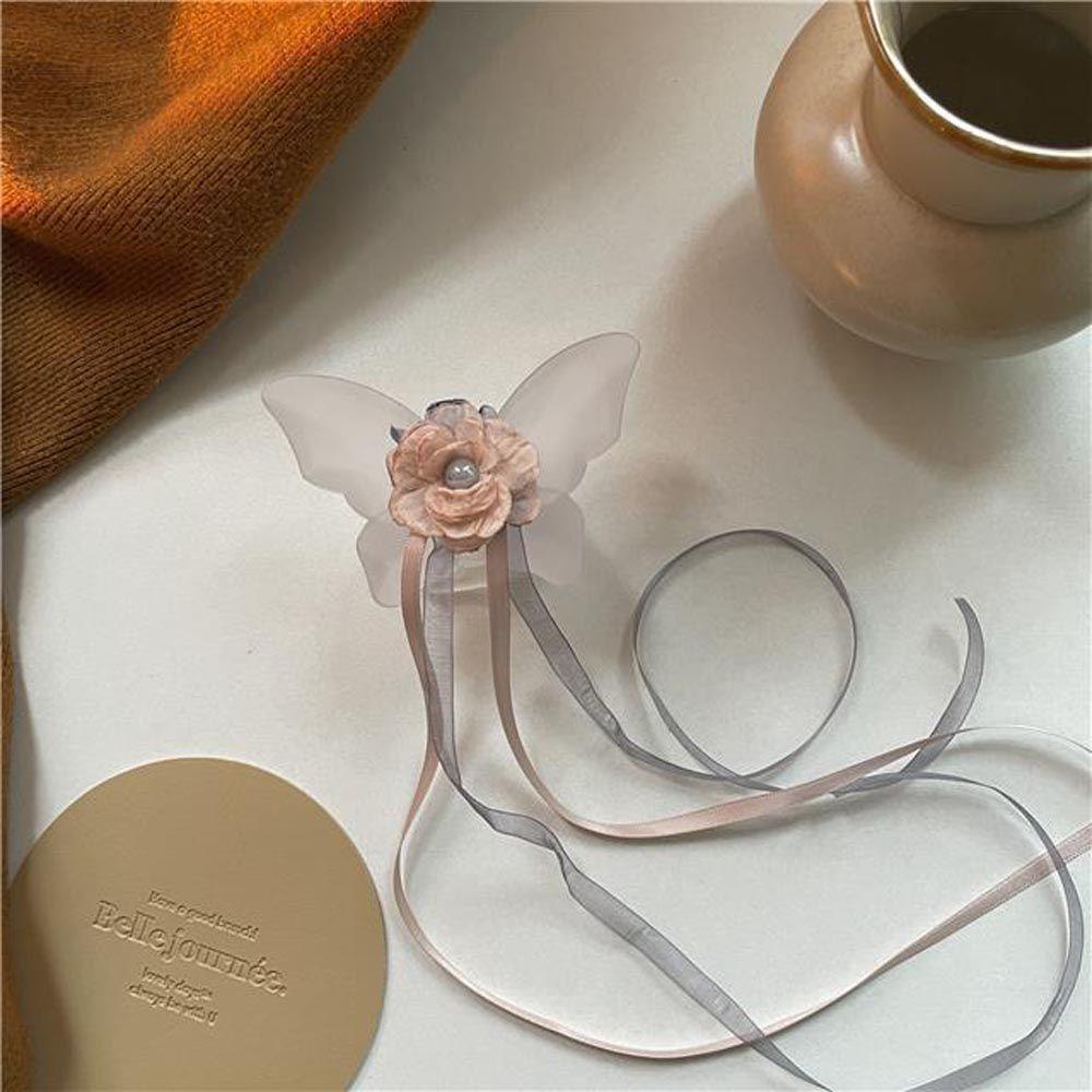 NICKOLAS Kẹp Càng Cua Cá Mập Đính Hoa Tua Rua Thanh Lịch Cho Nữ