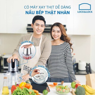 Máy xay thịt 2 lưỡi dao Lock&lock
