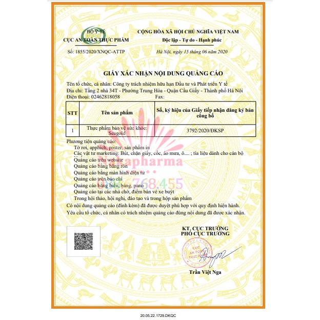 Hải Sâm Gold  – Giúp tăng khả năng sinh lý, ngừa thận yếu thận hư, giảm tiểu đêm, đau lưng mỏi gối