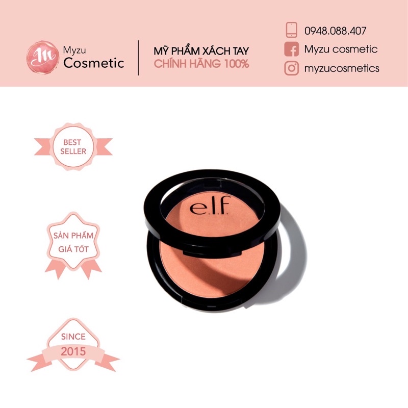 Phấn Má E.L.F Primer Infused Shimmer Blush